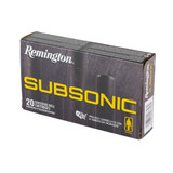 Remington Subsonic, .308 Winchester, 190 GR Bonded Hollow Point, 20 RDs 