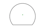 Trijicon SRO, 2.5 MOA Green Dot, Adjustable LED, 1X Magnification, Matte Black 