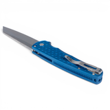 Pro-Tech Atlas Malibu, 3.25" Blade, 7.50" Overall Length, Stonewashed Wharncliffe / Blue 