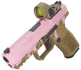 Canik Mete SF w/ Trijicon SRO 2.5 MOA, 9MM, 4.19" Barrel, 15 Rds, Strawberry 