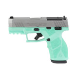 Taurus GX2 TORO, 9MM, 3.38" Barrel, 13 RDs, Cyan/Stainless 