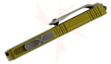Microtech UTX-70 Gen IV OTF Auto Knife, 2.50" D/E Dagger Blade, OD Green 