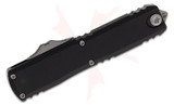 Microtech UTX-70 Gen IV OTF Auto Knife, 2.50" Tanto Blade, Apocalyptic, Black 