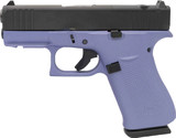 Glock G43X MOS Apollo Custom, 9mm, 3.41" Barrel, 10 Rds, Crushed Orchid/Black 