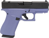 Glock G43X MOS Apollo Custom, 9mm, 3.41" Barrel, 10 Rds, Crushed Orchid/Black 