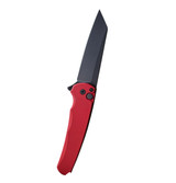 Pro-Tech Malibu 5403, 3.25" MagnaCut Reverse Tanto, DLC Black, Red Aluminum 