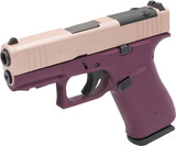 Glock 43X MOS, 9mm, 3.41" Barrel, 10 Rds, Black Cherry / Rose Gold Cerakote 