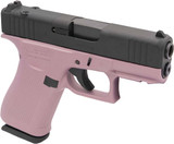 Glock 43X MOS, 9mm, 3.41" Barrel, 10 Rds, Pink Champagne / Black Cerakote 