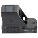 Holosun HS407C-X3-GD, 2 MOA Gold Dot, 1X Power, Black Anodized 