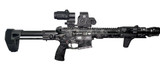 Mustang Armament Chesty Series w/ EOTech EXPS2-2 & 3X Magnifier, 5.56 NATO, 11.50" Barrel, 30 RDs, Black Camo 