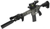Mustang Armament Chesty Series w/ EOTech EXPS2-0 & 3X Magnifier, 5.56 NATO, 11.50" Barrel, 30 RDs, Grey & Black Battleworn 