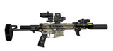 Mustang Armament Chesty Series w/ EOTech EXPS2-2 & 3X Magnifier, 5.56 NATO, 8.00" Barrel, 30 RDs, Distressed FDE 
