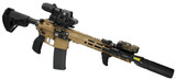 Mustang Armament Chesty Series w/ EOTech EXPS2-2 & 3X Magnifier, 5.56 NATO, 12.50" Barrel, 30 RDs, Troy Coyote Cerakote 