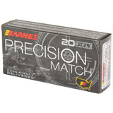 Barnes Precision Match, 5.56 NATO, 85 Grain OTM Boat Tail, 20 Rounds 