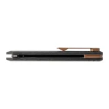 Tekto F2 Bravo, Forged Carbon Handle, Bronze Titanium Accents, Black/Bronze Finish 