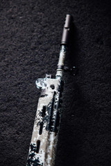 D.S. Arms SA58 Para Arctic Tracker, .308 Winchester, 18.00" Barrel, 20 RDs, Arctic Camo 