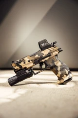 Walther PDP Pro-E Compact w/ Vortex Venom 3 MOA, 9MM, 4.00" Barrel, 18 RDs, Desert Camo Cerakote 