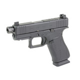 Glock 43X, 9mm, 3.92" Threaded Barrel, 15 RDs, Blackout Cerakote 