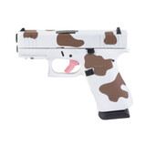 Glock 43X, 9mm, 3.41" Barrel, 10 RDs, Brown Cow Print 