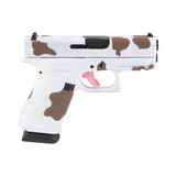Glock 43X, 9mm, 3.41" Barrel, 10 RDs, Brown Cow Print 
