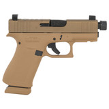 Glock 43X, 9mm, 3.41" Barrel, 15 RDs, Black Steel Serrated Slide 