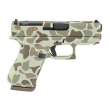 Glock 43X MOS, 9mm, 3.41" Ported Barrel, 10 RDs, Frog Camo Cerakote 