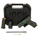 Glock 43X, 9mm, 3.41" Barrel, 15 RDs, Outlander Blue Cerakote 