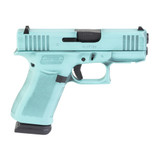 Glock 43X, 9mm, 3.41" Barrel, 15 RDs, Battle Worn Robins Egg Blue Cerakote 