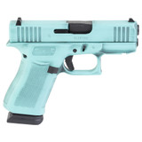 Glock 43X, 9mm, 3.41" Barrel, 15 RDs, Battle Worn Robins Egg Blue Cerakote 