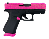 Glock 43X, 9mm, 3.41" Barrel, 15 RDs, Black/Pink Glitter 