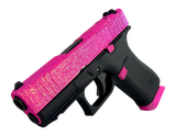 Glock 43X, 9mm, 3.41" Barrel, 15 RDs, Black/Pink Glitter 
