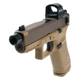 Glock 19X V w/ Holosun 407C, 9mm, 4.60" Threaded Barrel, 17 RDs, Flat Dark Earth 