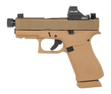 Glock 43X w/ Holosun HS407K X2, 9mm, 3.41" Threaded Barrel, 15 RDs, FDE 