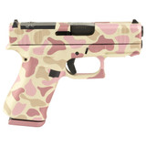 Glock 43X MOS, 9mm, 3.41" Barrel, 10 RDs, Pink Frog Camo Cerakote 