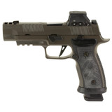 Sig Sauer P320 AXG Legion w/ Romeo-X, 9MM, 3.90" Compensated Barrel, 21 RDs, Legion Gray 