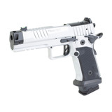 Sig Sauer P211 GTO Quicksilver, 9MM, 4.40" Compensated Barrel, 23 RDs, Silver Cerakote 