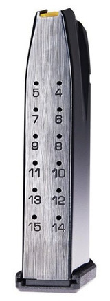 Daniel Defense Daniel H9, Magazine, 15 RDs, Carbon Steel, Black Oxide Finish 