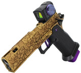 Tee Gun Vault "Rivet" w/ Aimpoint ACRO-P2, 9MM, 5.00" Ported Barrel, 20 Rds, Bronze/Purple 