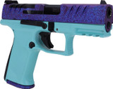 Walther PDP F-Series, 9MM, 4.00" Barrel, 15 Rds, Purple Glitter/Baby Blue 