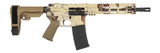 Shark Coast Tactical Chocolate Chip, 5.56 NATO, 10.50" Threaded Barrel, 30 Rds, Chocolate Chip Camo 