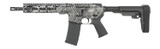 Shark Coast Tactical Topography AR Pistol, 5.56 NATO, 10.50" Threaded Barrel, 30 Rds, Black Nitride Topography Cerakote 