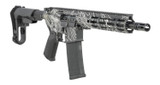 Shark Coast Tactical Topography AR Pistol, 5.56 NATO, 10.50" Threaded Barrel, 30 Rds, Black Nitride Topography Cerakote 