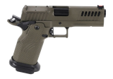Fierce Grizz Commander, 9MM Luger, 4.25" Bull Barrel, 19 Rds, OD Green Cerakote w/ Black Controls 