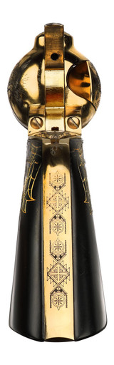 Pietta Keeper 357 4.75", .357 MAG, 4.75" Barrel, 6 Rds, Gold Engraved w/ Ultra Black Eagle Feather Grip 