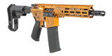 Shark Coast Tactical Topography Orange AR Pistol, 5.56 NATO, 10.50" Threaded Barrel, 30+1 Rds, Custom Cerakote Finish 