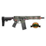Diamondback DB15, 5.56 NATO, 10.00" Barrel, Jungle Green with Red Accents 