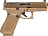 Glock G19X V MOS, 9MM, 4.02" Barrel, 19 Rds, Coyote Brown nPVD 