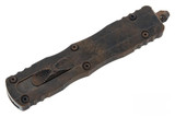 Microtech Dirac Delta Plague Outbreak Signature Series, 3.79" M390MK Double-Edge Blade, 6061-T6 Aluminum Handle, Outbreak 