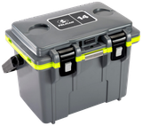 Pelican 14Q-1-DKGRYEGRN 14QT Elite Cooler, Dark Gray/Green Finish 