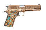 CNC Firearms Colt 1911 Government Aztec, 38 SUPER, 5.00" Barrel, 9 Rds, Antiqued Copper Patina PVD 